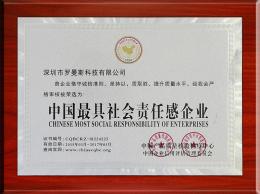 中國最具社會(huì )責任感企業(yè)
